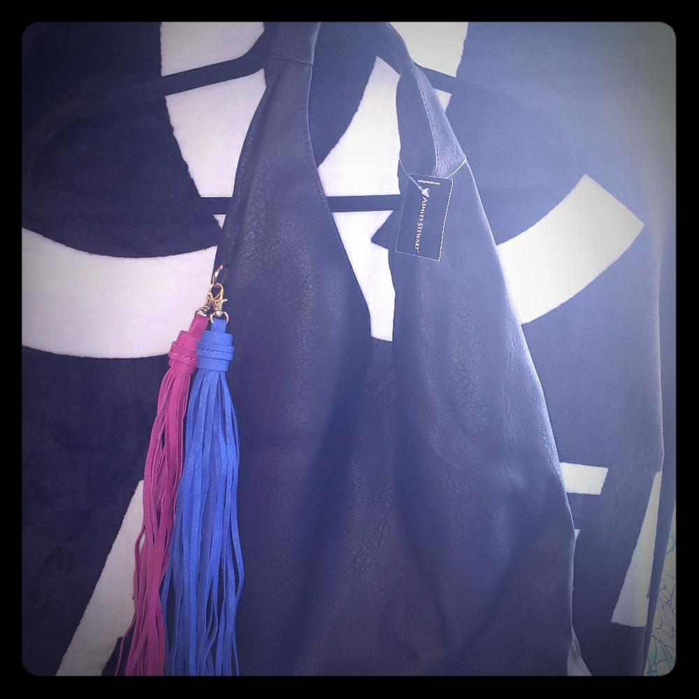 NWT Ashley Stewart Fashion Handbag with Tassels